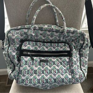 Vera Bradley Iconic Weekender Paisley stripes